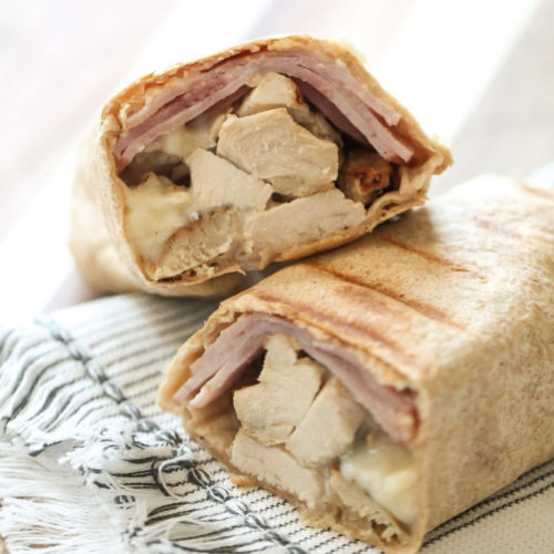 Chicken Cordon Bleu Wrap Macro Friendly Food