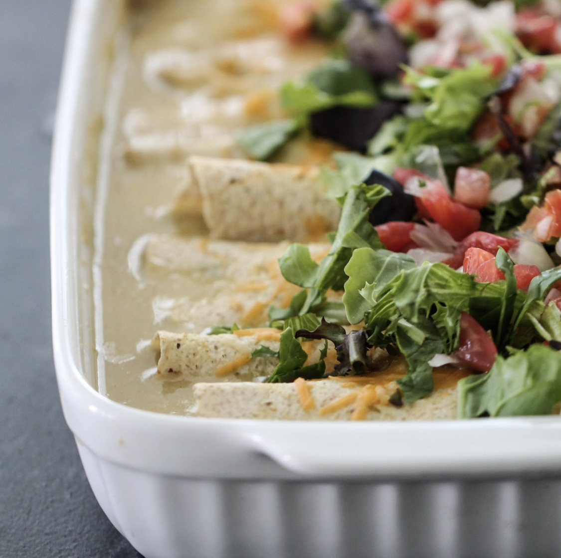 Skinny Honey Lime Chicken Enchiladas Macro Friendly Food