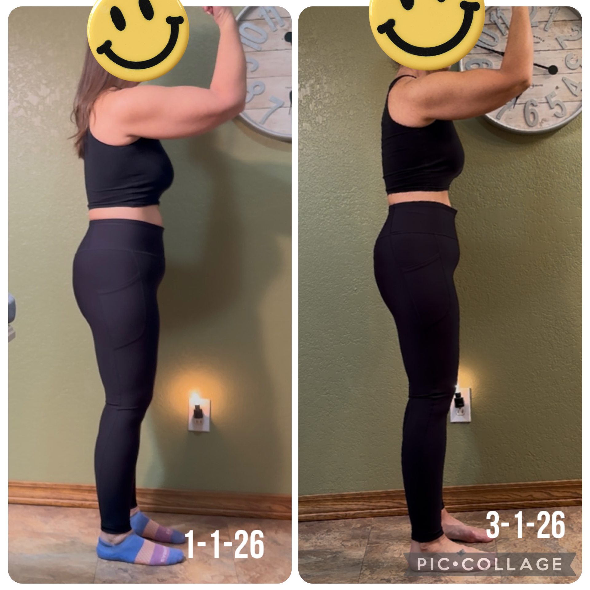 Kylie L. before and after MFF — Jan to March 2026