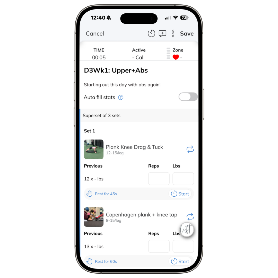 Daily Lift active workout